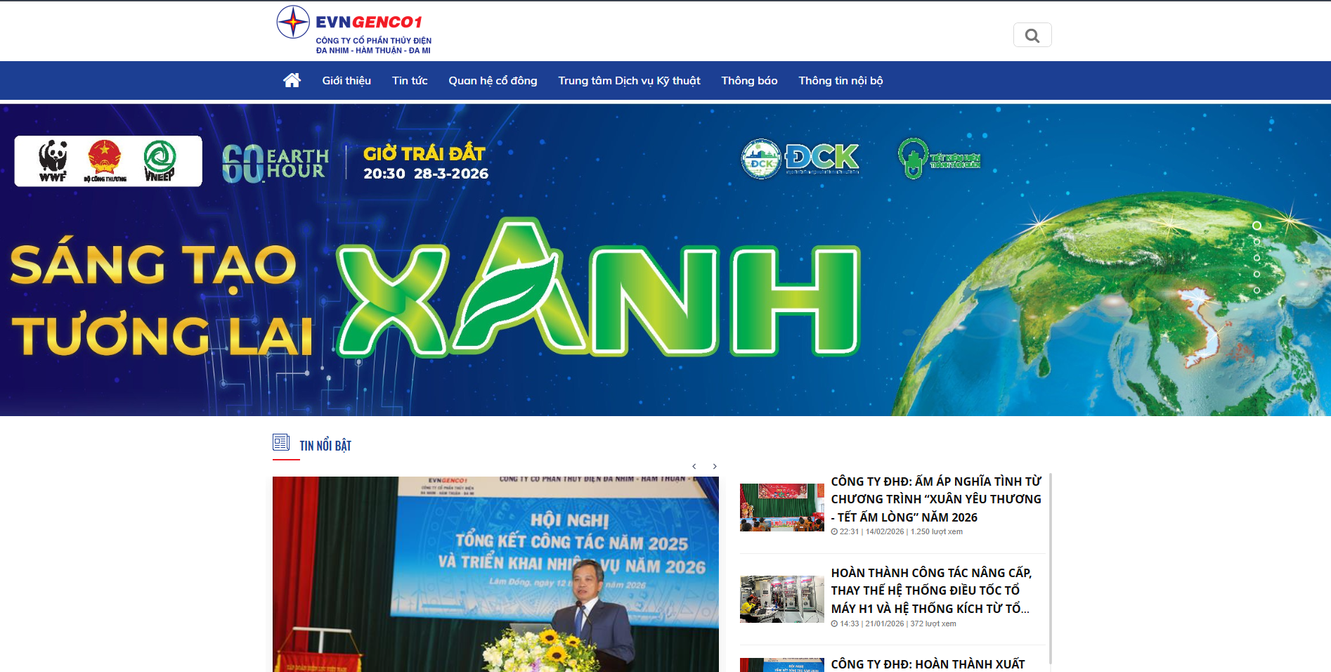 Tuyên truyền qua trang thông tin điện tử của Công ty