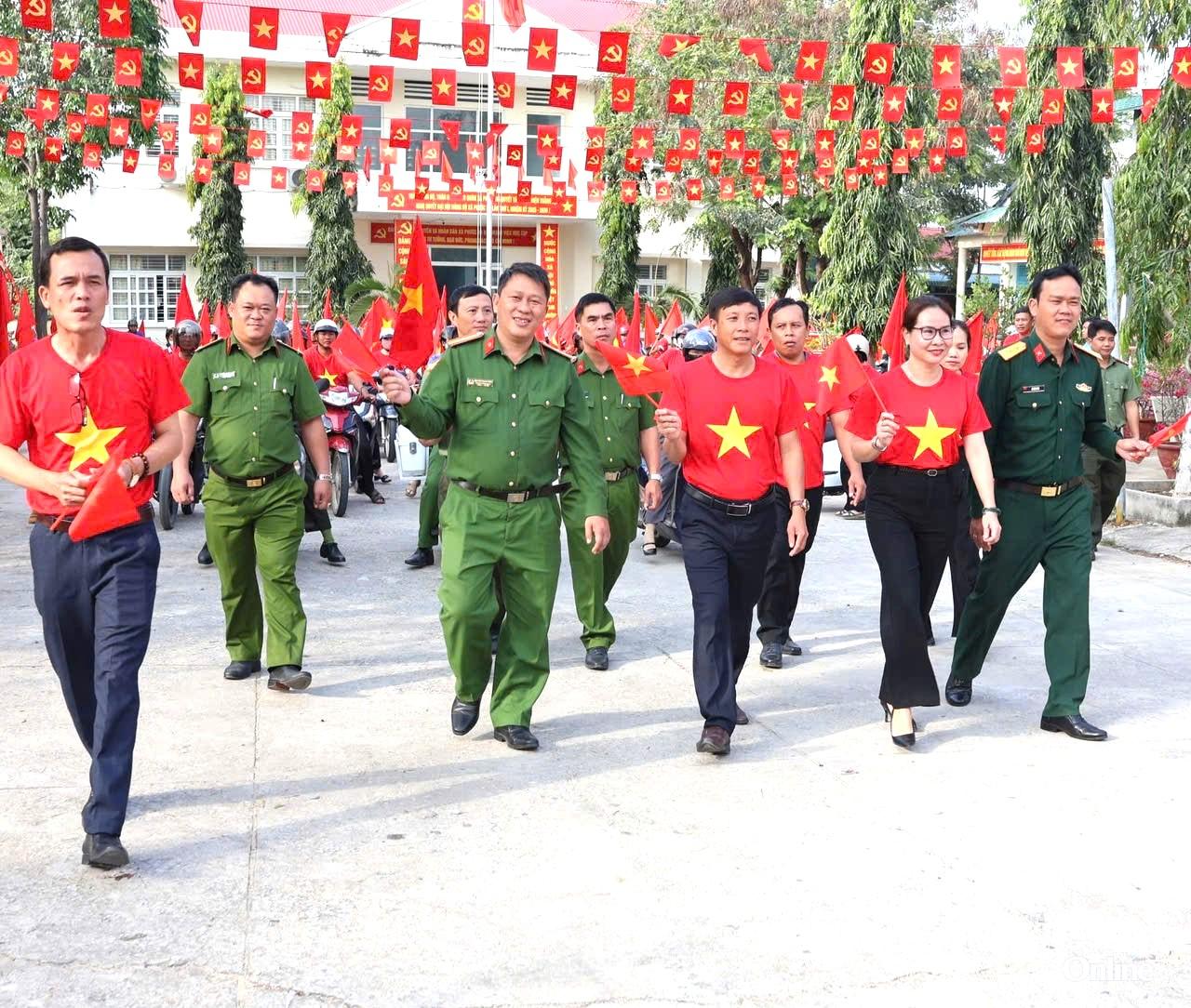Xã Phước Hà – địa bàn xa nhất của tỉnh Khánh Hòa – tổ chức ra quân tuyên truyền bầu cử.