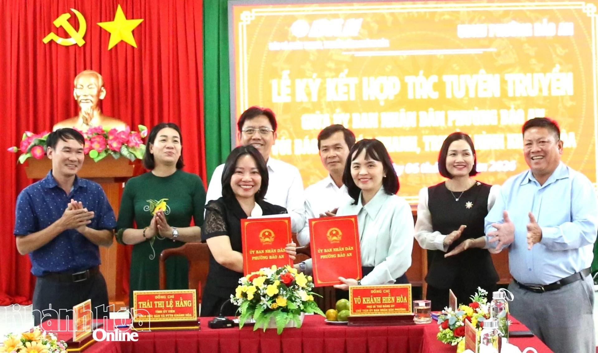 Phường Bảo An ký kết phối hợp tuyên truyền với Báo và Phát thanh, Truyền hình Khánh Hòa - Báo Khánh Hòa