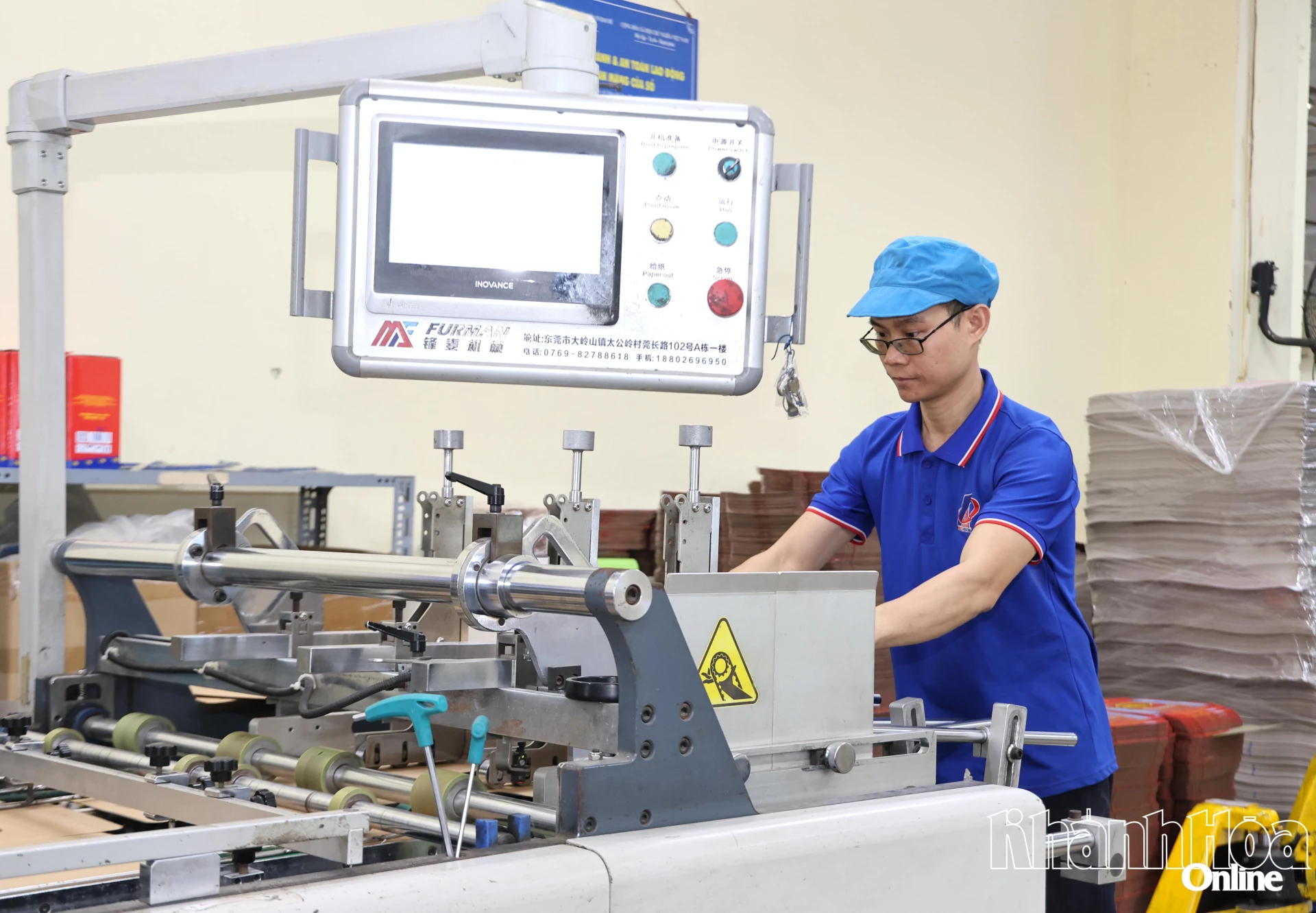 Hoạt động sản xuất tại Công ty Cổ phần In bao bì Khatoco.