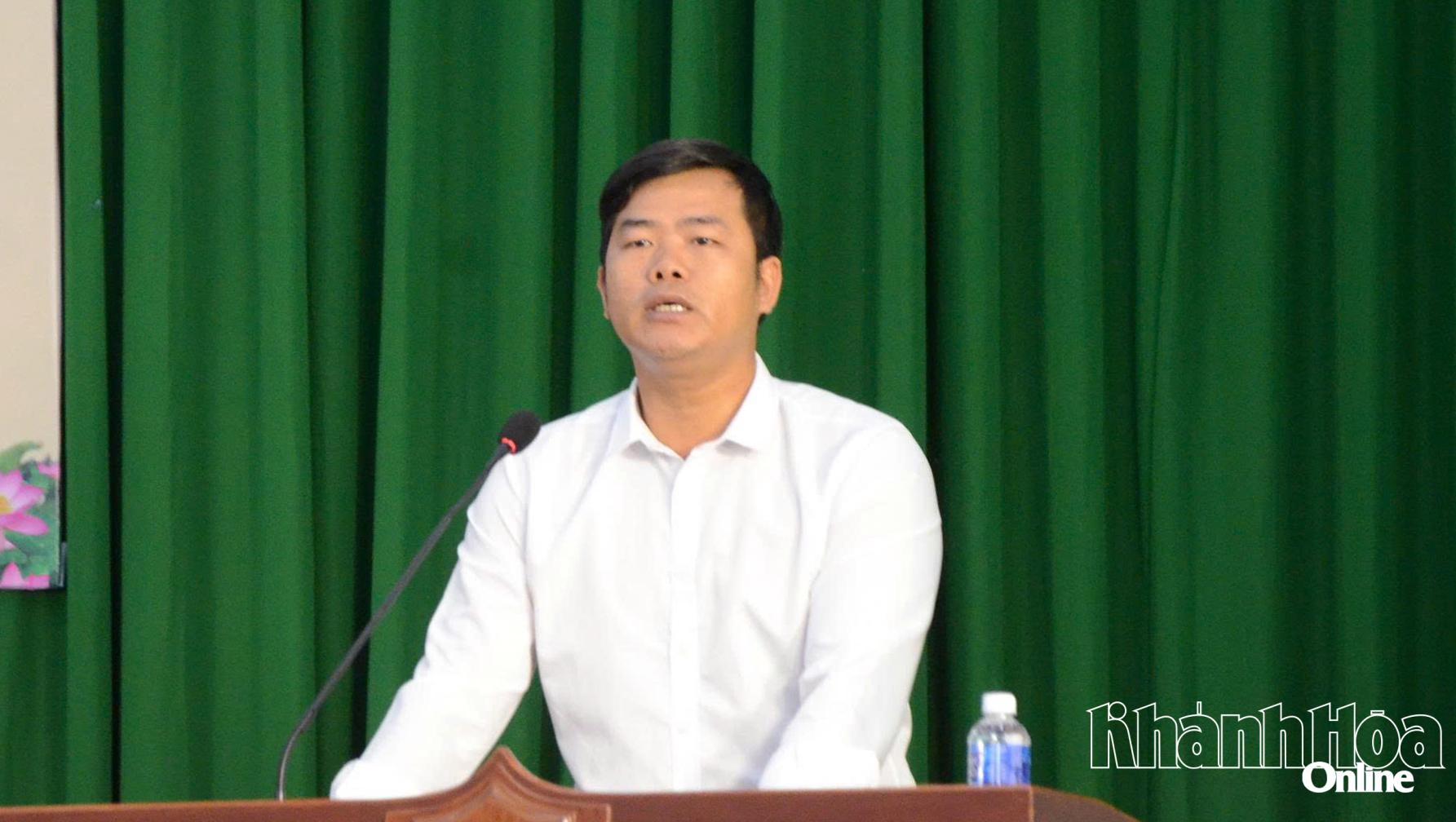 Ông Nguyễn Minh Phương trình bày chương trình hành động.