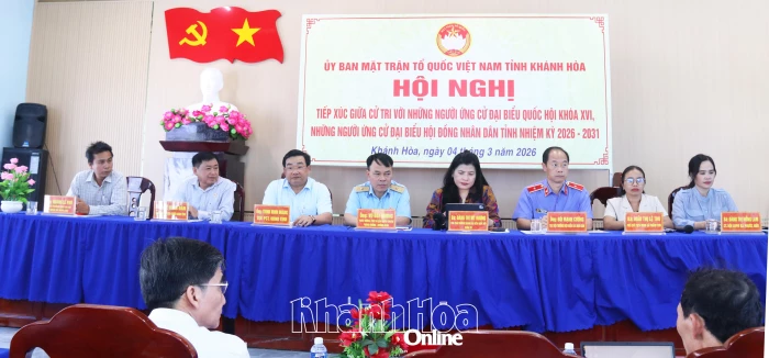 Người ứng cử đại biểu Quốc hội khóa XVI và đại biểu HĐND tỉnh tiếp xúc cử tri xã Anh Dũng