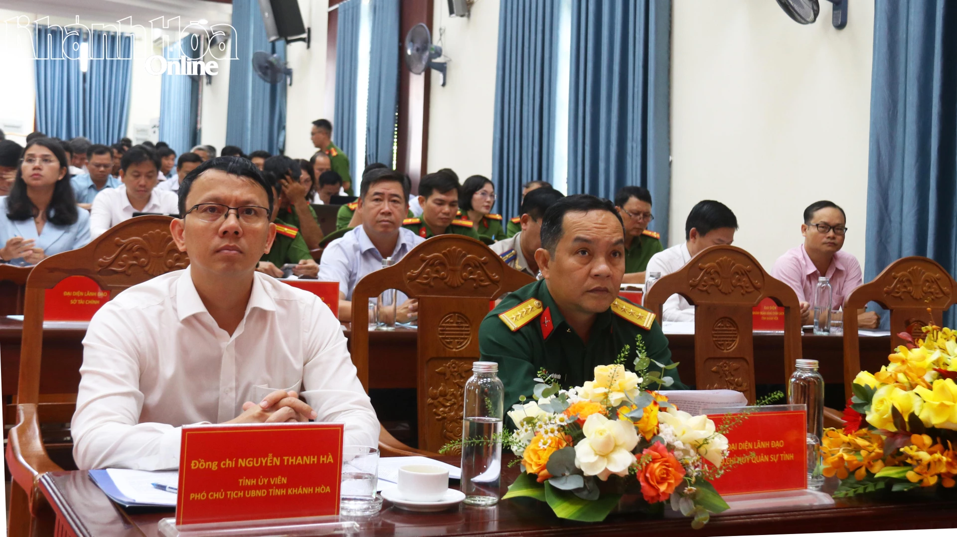 Đồng chí Nguyễn Thanh Hà dự hội nghị.