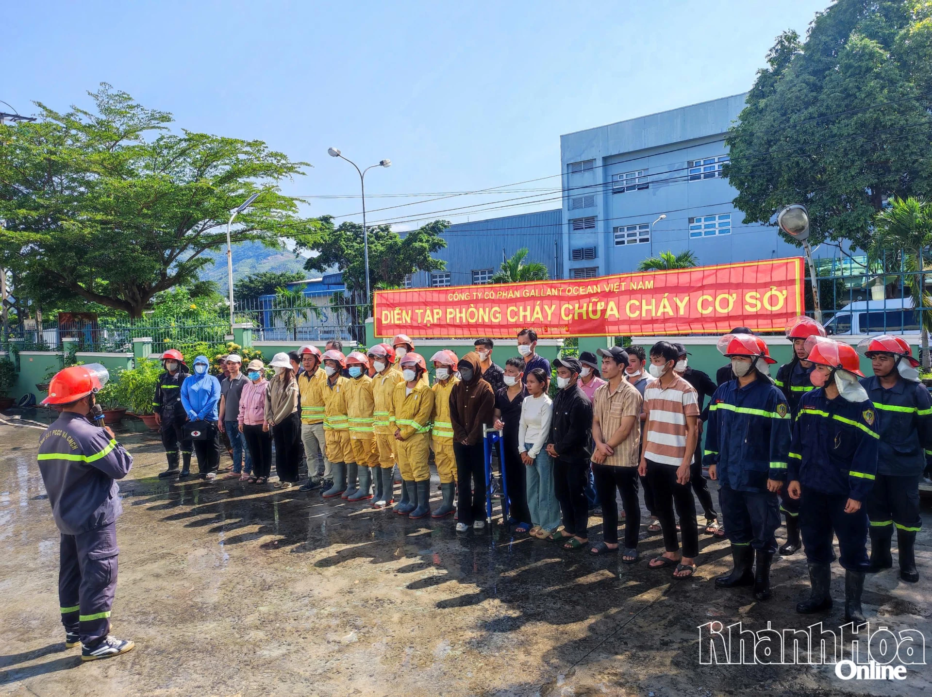 Các lực lượng tham gia cuộc thực tập.