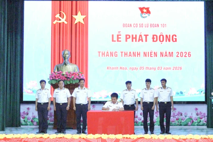 Đoàn cơ sở Lữ đoàn 101 phát động Tháng Thanh niên năm 2026