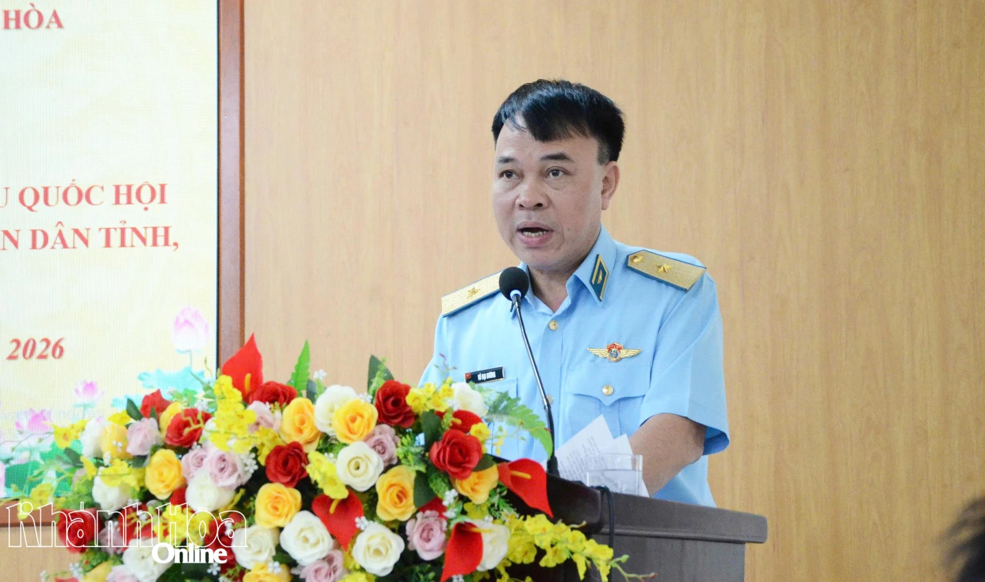 Ông Vũ Đại Dương trình bày chương trình hành động.