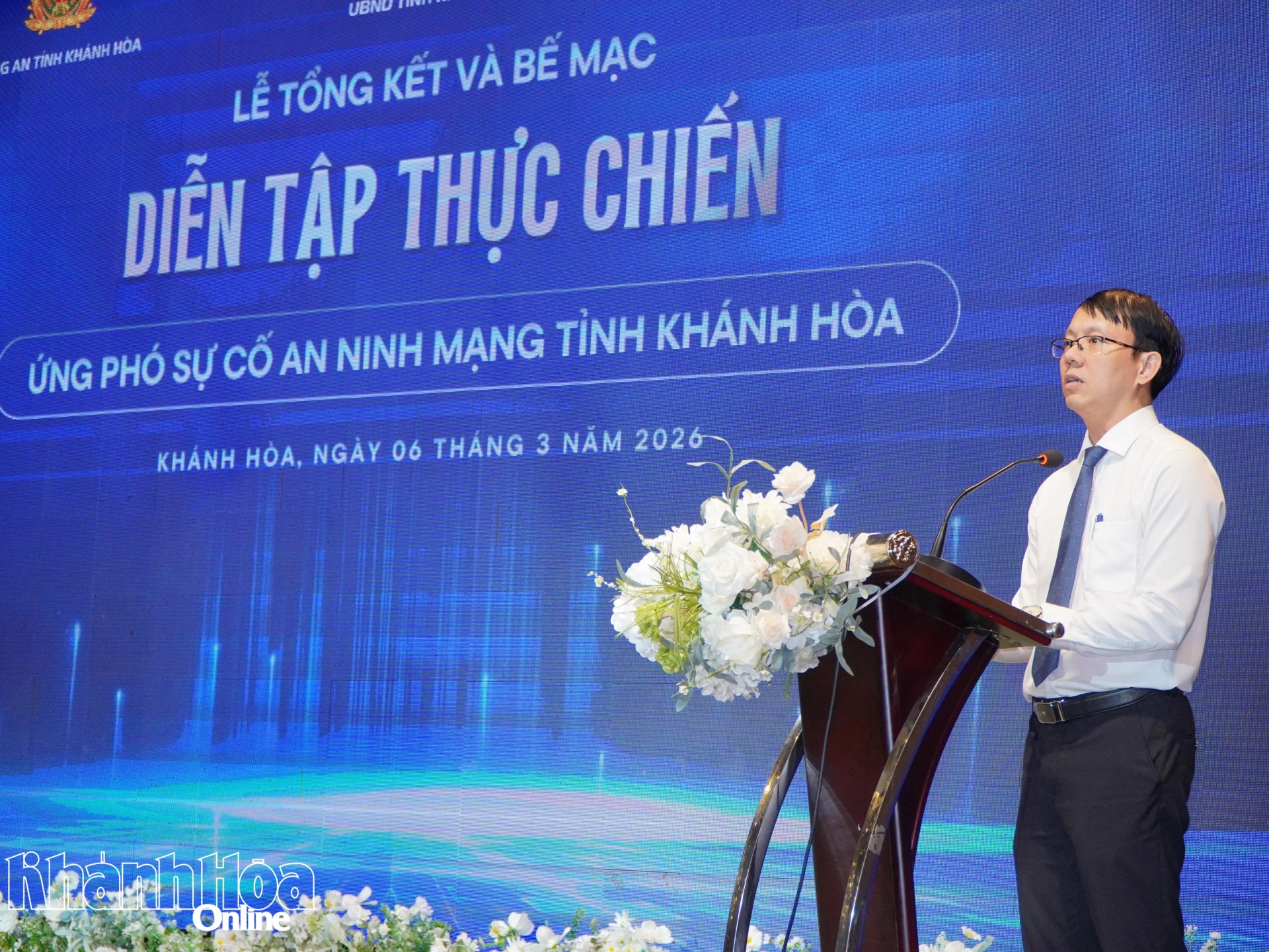 Đồng chí Nguyễn Thanh Hà phát biểu tại lễ bế mạc.