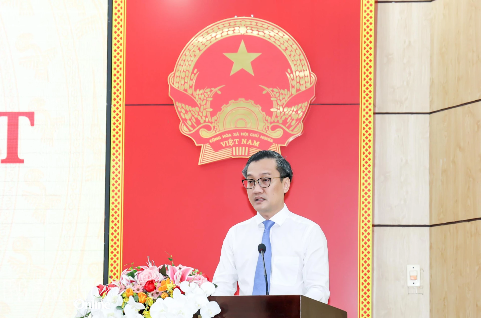 Đồng chí Vũ Chí Hiếu phát biểu tại Kỳ họp.