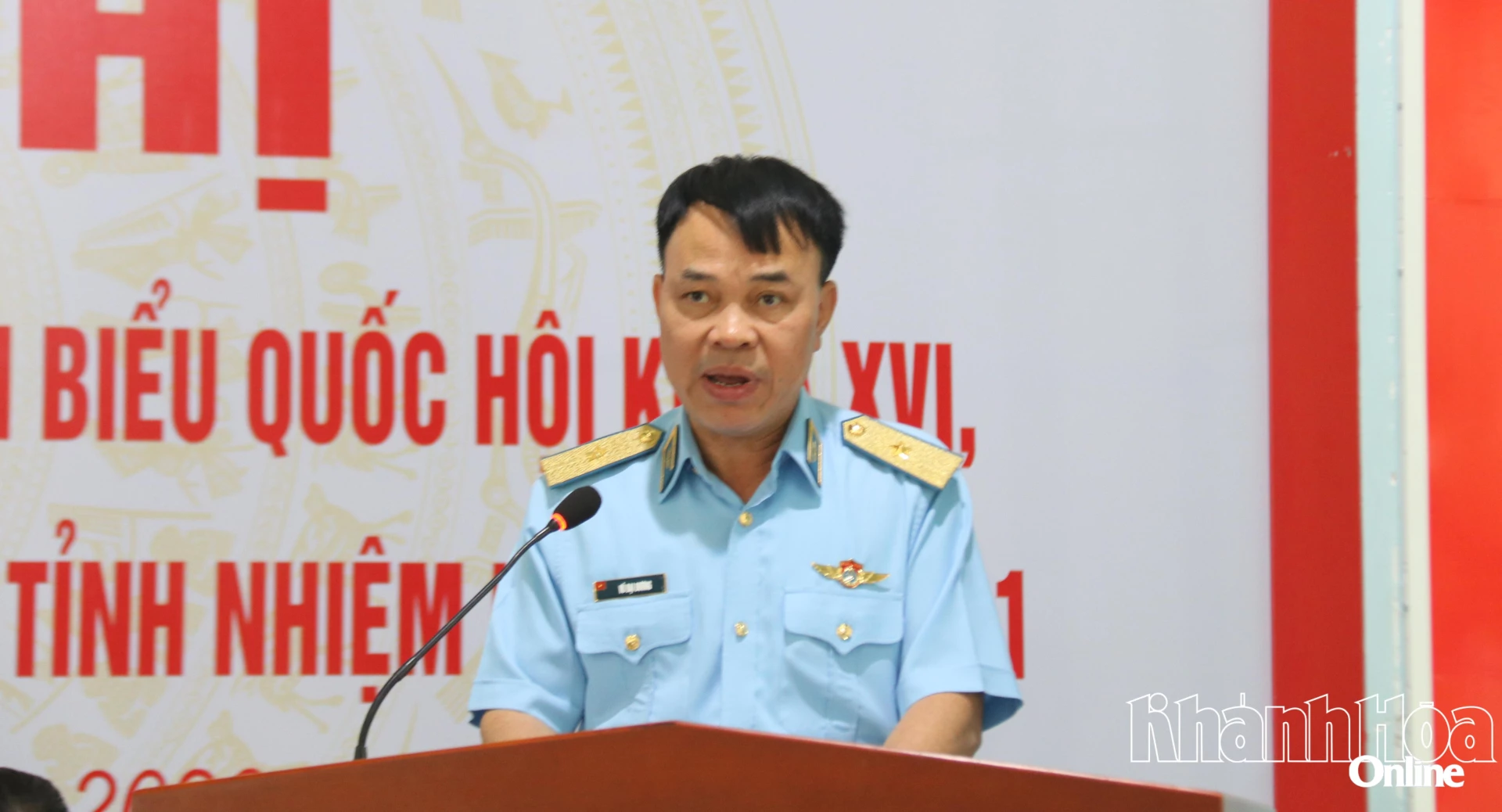 Ông Vũ Đại Dương trình bày chương trình hành động.