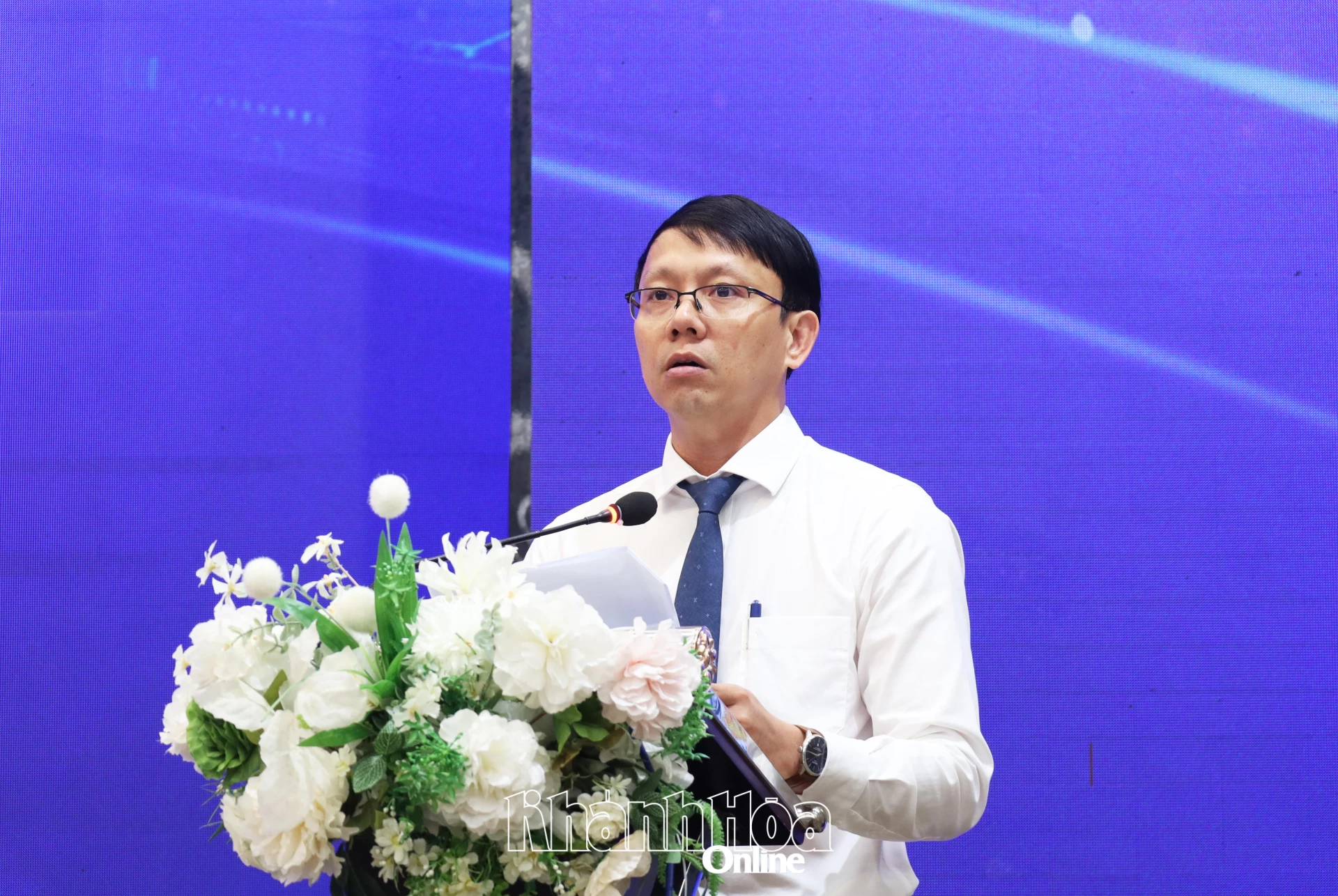 Đồng chí Nguyễn Thanh Hà phát biểu tại đào tạo và diễn tập thực chiến ứng phó sự cố an ninh mạng.