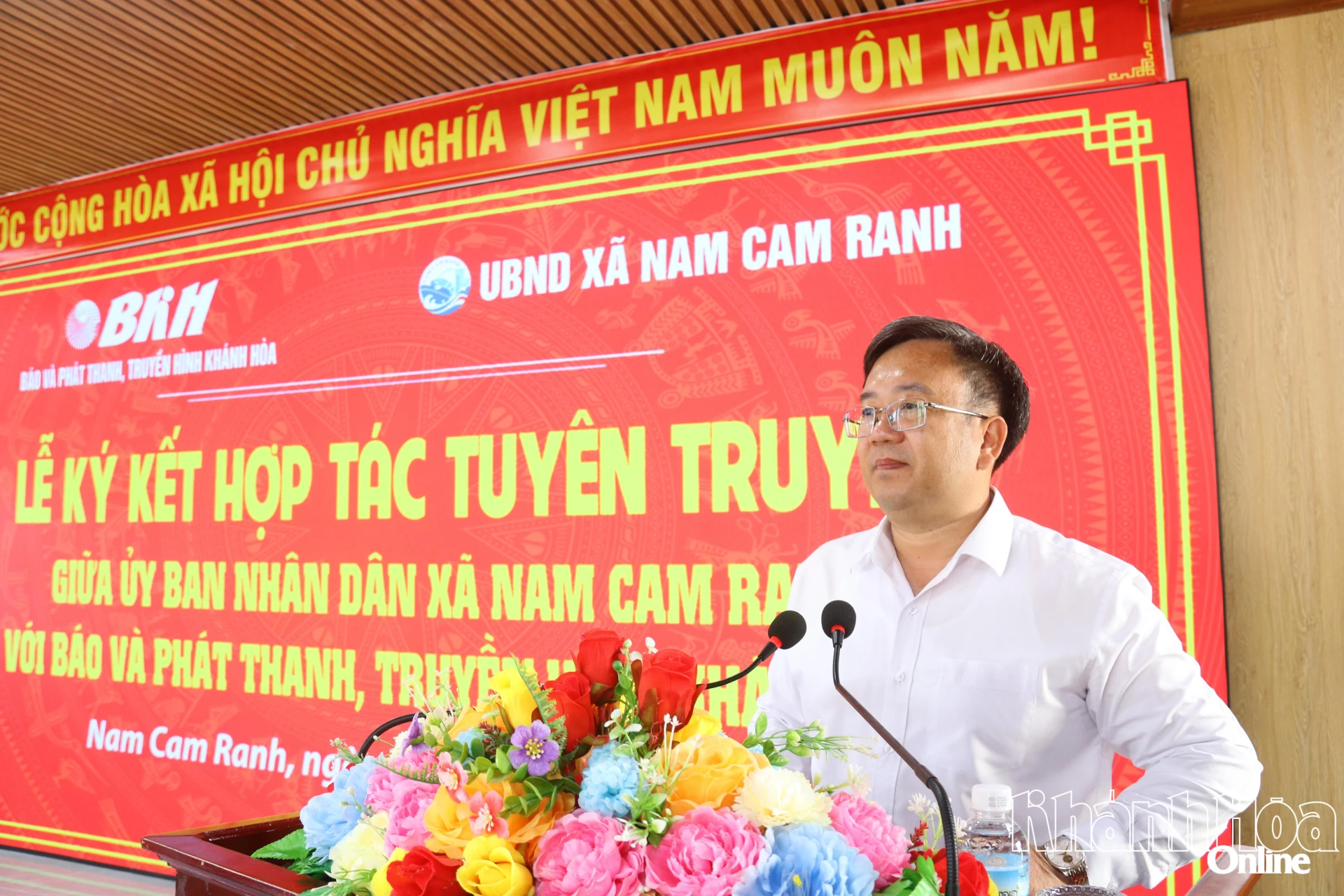 Ông Vương Xuân Phương phát biểu tại lễ ký kết.