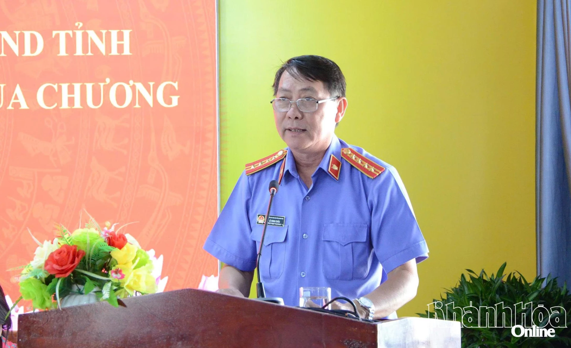 Ông Lê Minh Châu trình bày chương trình hành động.