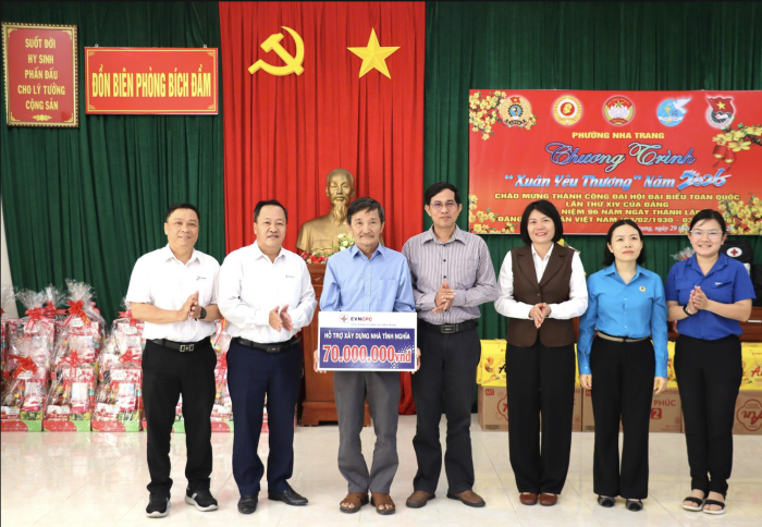 Năm 2026, Tổng Công ty Điện lực miền Trung sẽ xây tặng 65 căn nhà tình nghĩa 
