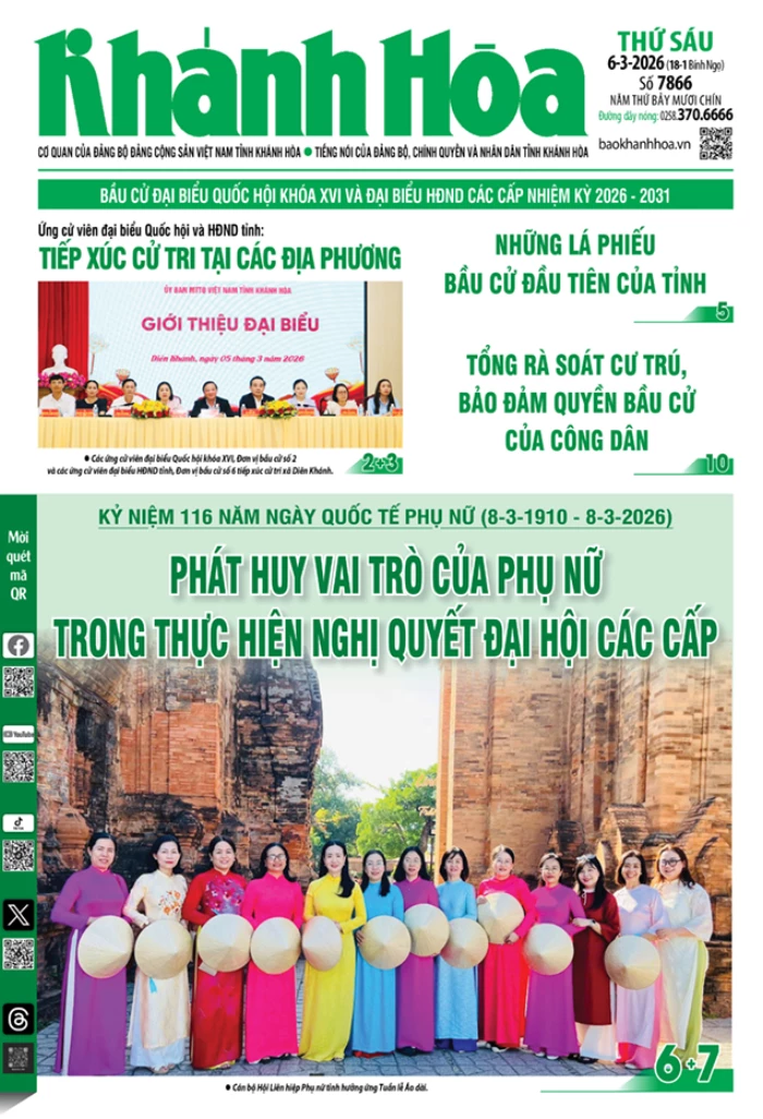 Đọc báo in số 7866 ngày 6/3/2026