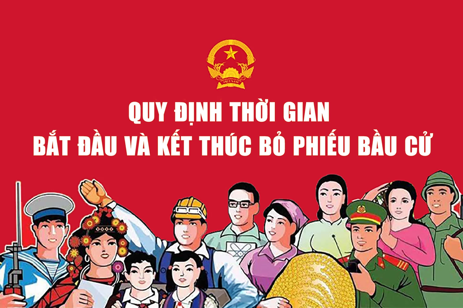 [Infographic] Quy định thời gian bắt đầu và kết thúc bỏ phiếu bầu cử - Báo Khánh Hòa