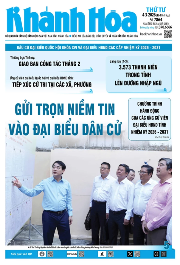 Đọc báo in số 7864 ngày 4/3/2026