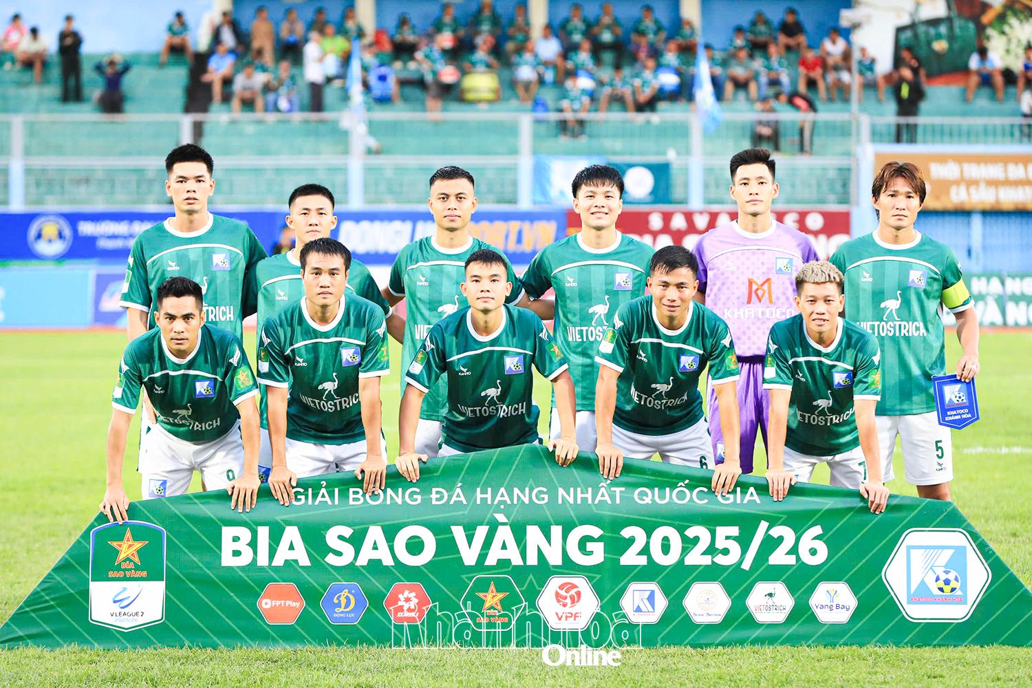 Các cầu thủ Khatoco Khánh Hòa hiện tại.