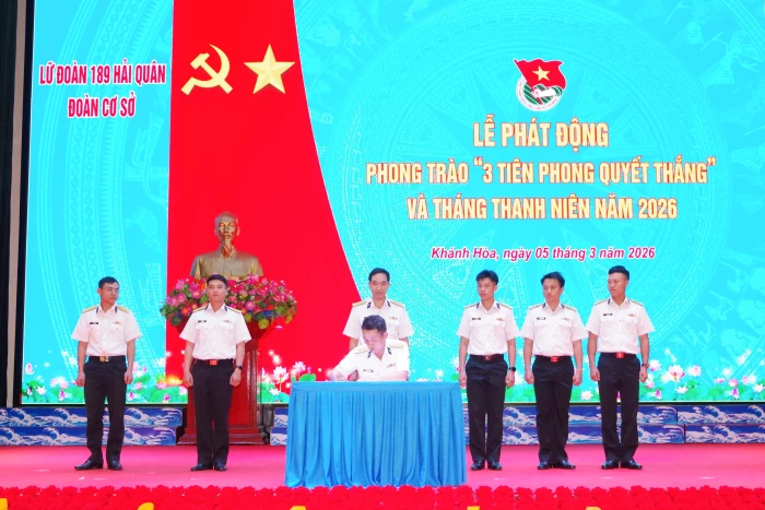 Tuổi trẻ Lữ đoàn 189 phát động phong trào “3 tiên phong quyết thắng”