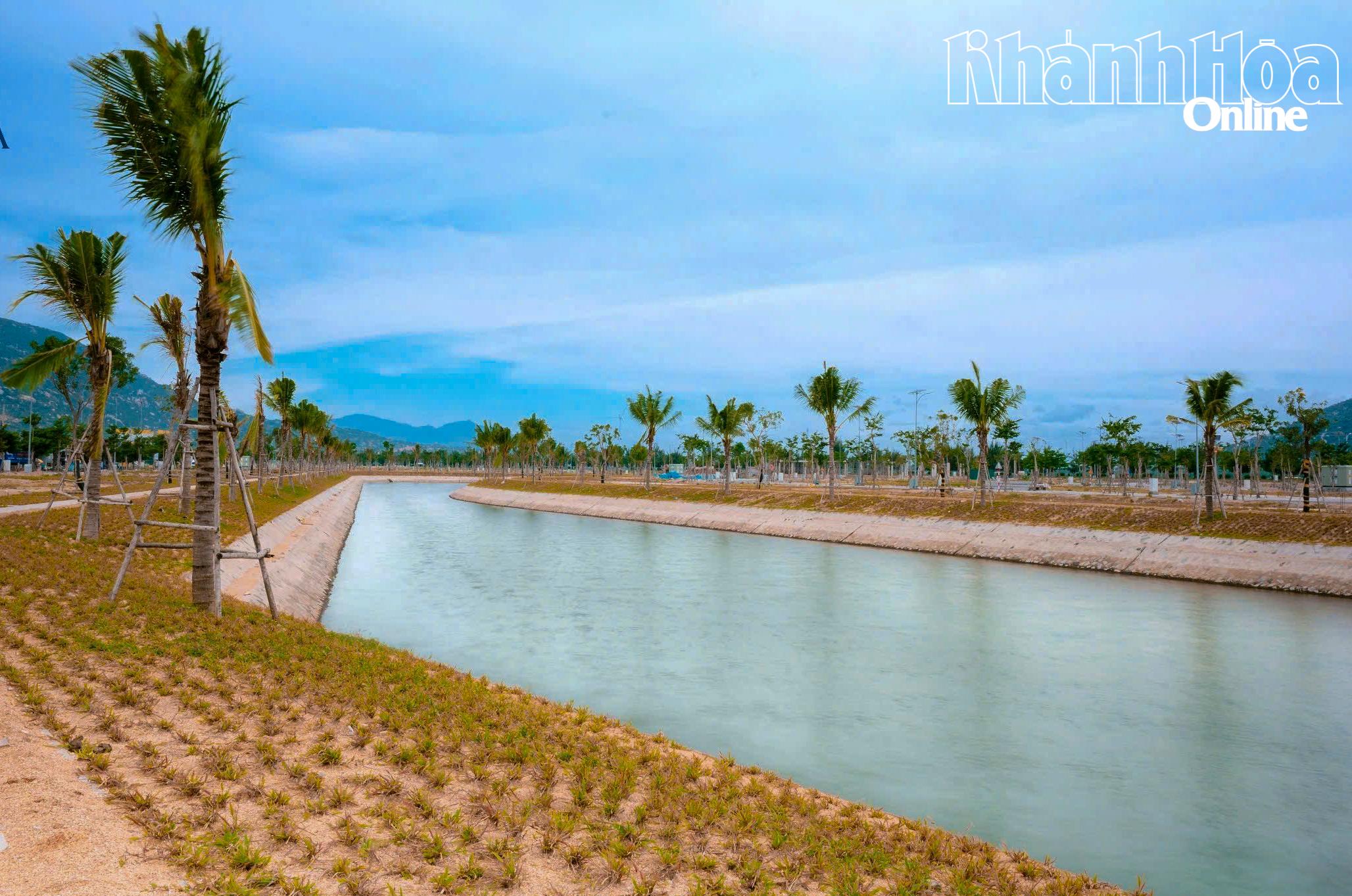 Một số hạng mục công trình công cộng của dự án đã hoàn thành.