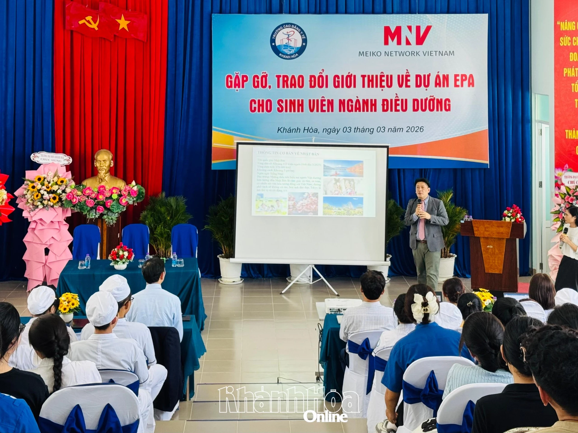 Đại diện đơn vị Nhật Bản giới thiệu về dự án  dự án EPA