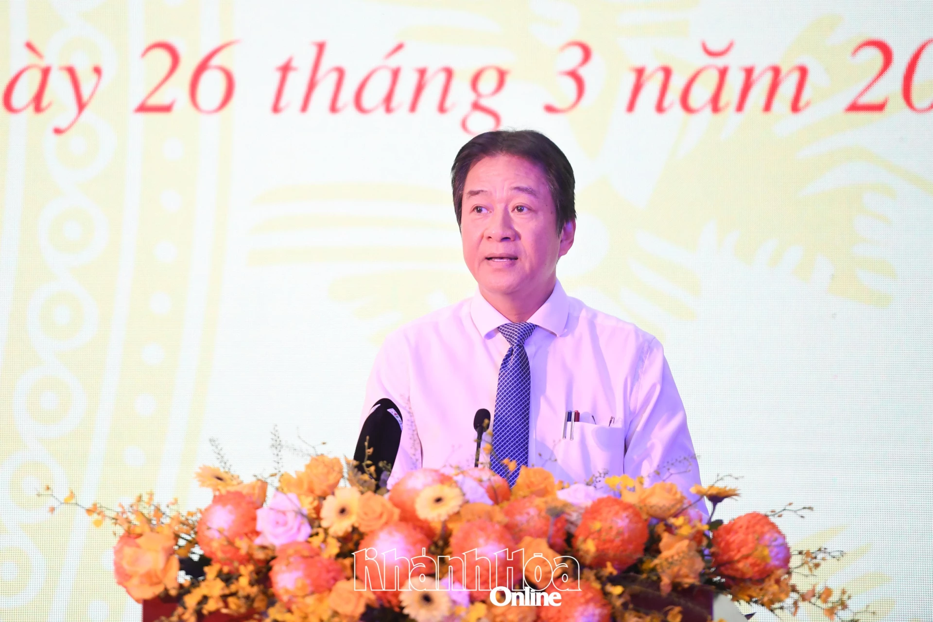 Đồng chí Nguyễn Long Biên phát động phong trào thi đua năm 2026.