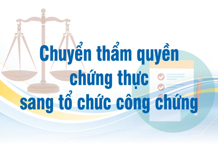 [Infographic] Chuyển thẩm quyền chứng thực sang tổ chức công chứng