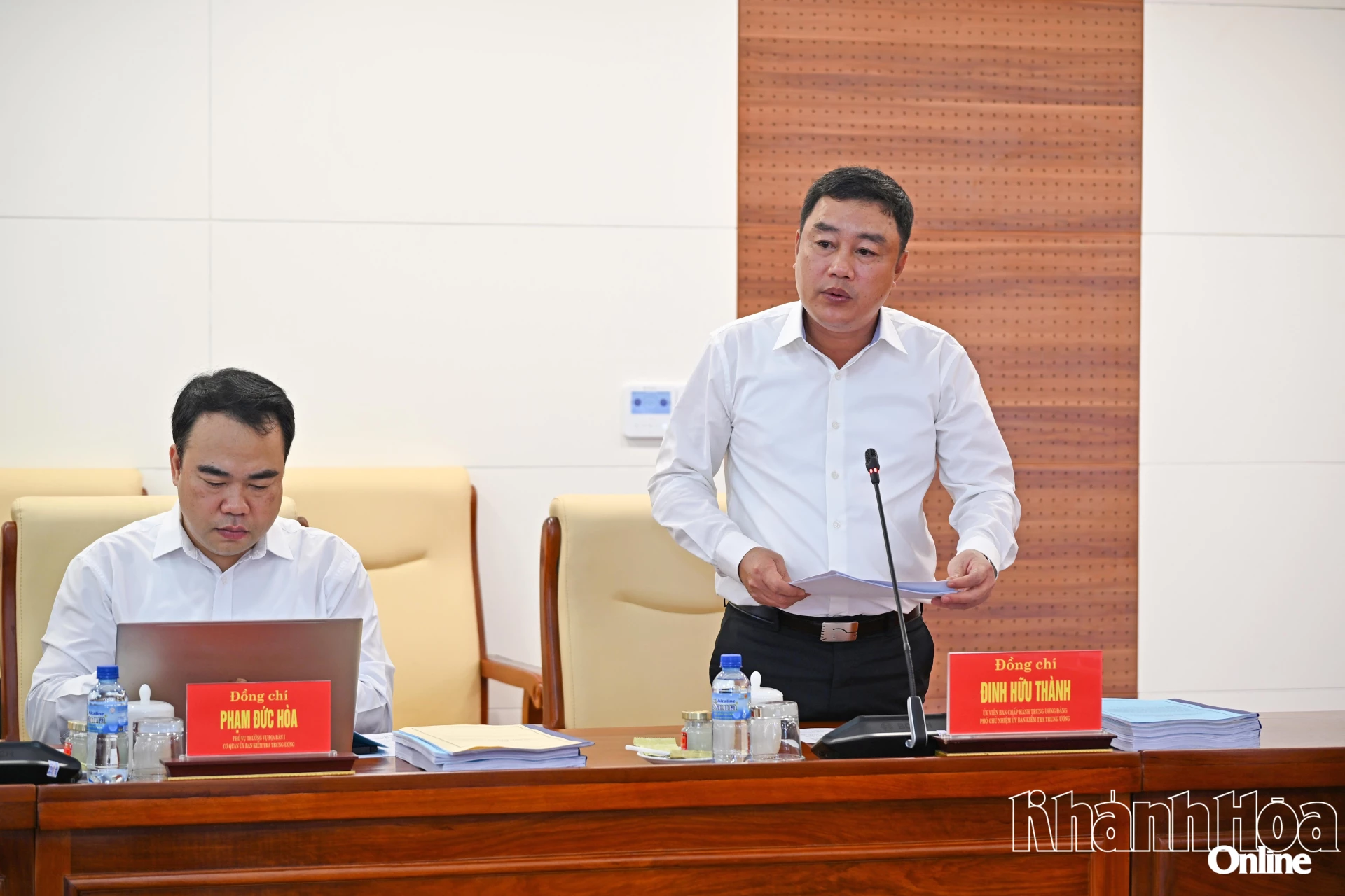 Phó Chủ nhiệm Ủy ban Kiểm tra Trung ương Đinh Hữu Thành đã công bố Quyết định kiểm tra, giám sát số 25.