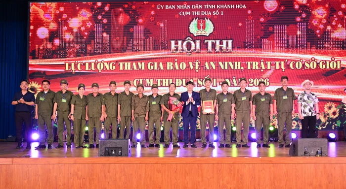 Hội thi Lực lượng tham gia bảo vệ an ninh, trật tự ở cơ sở giỏi - Cụm thi đua số 1: Đội thi phường Nha Trang giành giải nhất