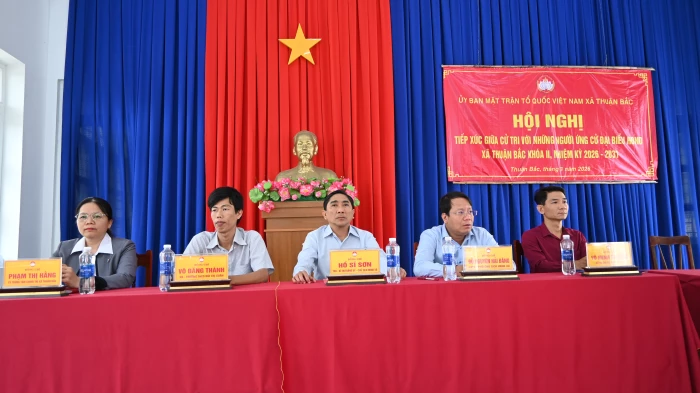 Người ứng cử đại biểu HĐND xã Thuận Bắc nhiệm kỳ 2026 - 2031, Đơn vị bầu cử số 6 tiếp xúc cử tri thôn Ấn Đạt