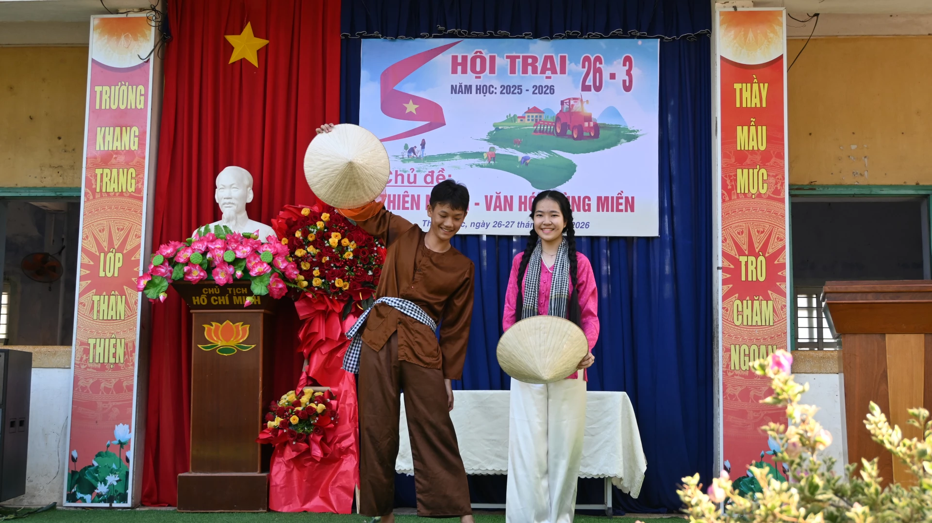 Một tiết mục văn nghệ tại hội trại.