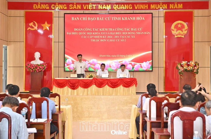 Kiểm tra công tác chuẩn bị bầu cử tại các xã thuộc Đơn vị bầu cử số 2