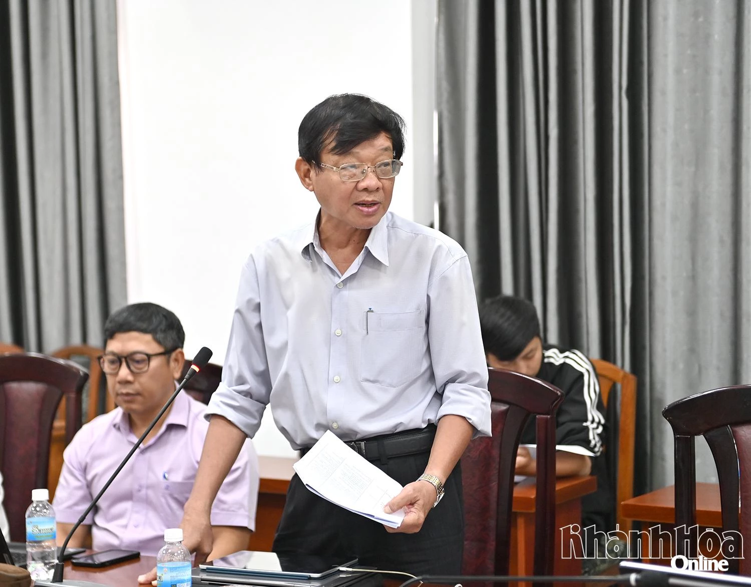 Đại diện Sở Y tế báo cao.