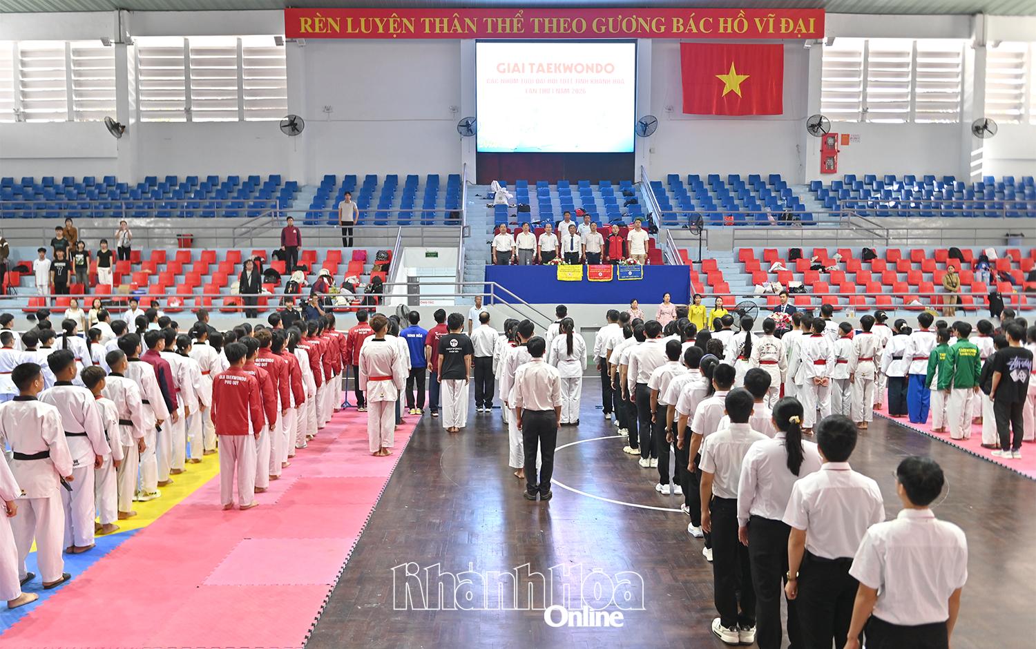 Lễ khai mạc Giải Taewondo các nhóm tuổi tỉnh Khánh Hòa Đại hội TDTT tỉnh lần thứ I-2026.