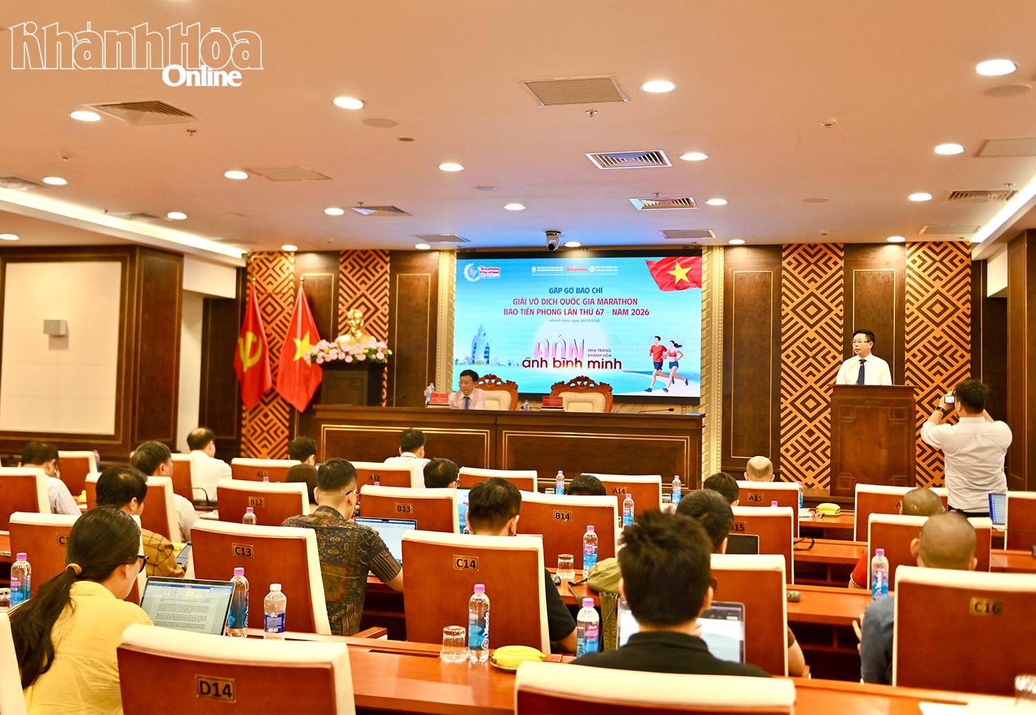 Buổi gặp gỡ của Ban tổ chức Giải vô địch quốc gia Marathon Báo Tiền Phong lần thứ 67 với các cơ quan báo chí.