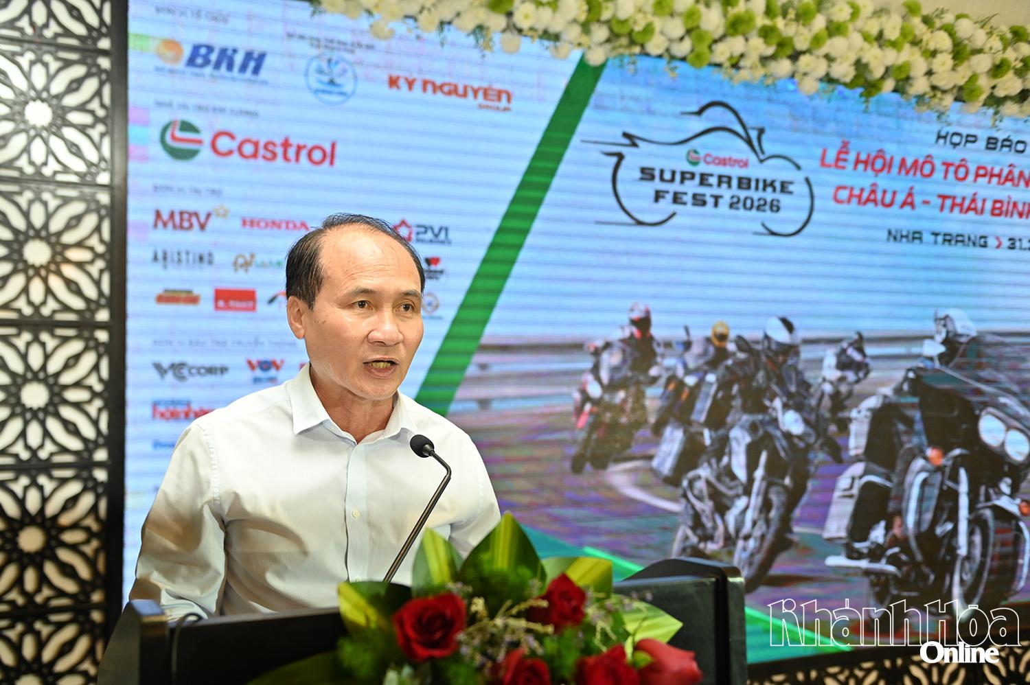 Ông Nguyễn Tuấn Thanh-Phó Giám đốc Sở Văn hóa, Thể thao và Du lịch phát biểu.