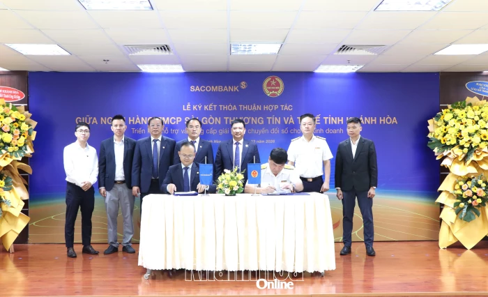 Sacombank Chi nhánh Khánh Hòa - Thuế tỉnh Khánh Hòa: Đồng hành hỗ trợ hộ kinh doanh chuyển đổi số 