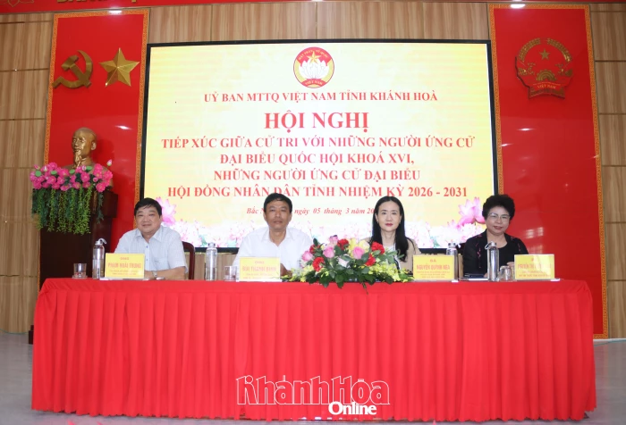 Ứng cử viên đại biểu HĐND tỉnh nhiệm kỳ 2026 – 2031 tiếp xúc cử tri xã Hòa Trí và Bắc Ninh Hòa