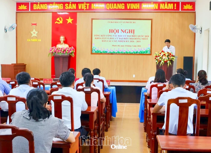 Xã Phước Hà tổng kết công tác bầu cử đại biểu Quốc hội và đại biểu HĐND các cấp