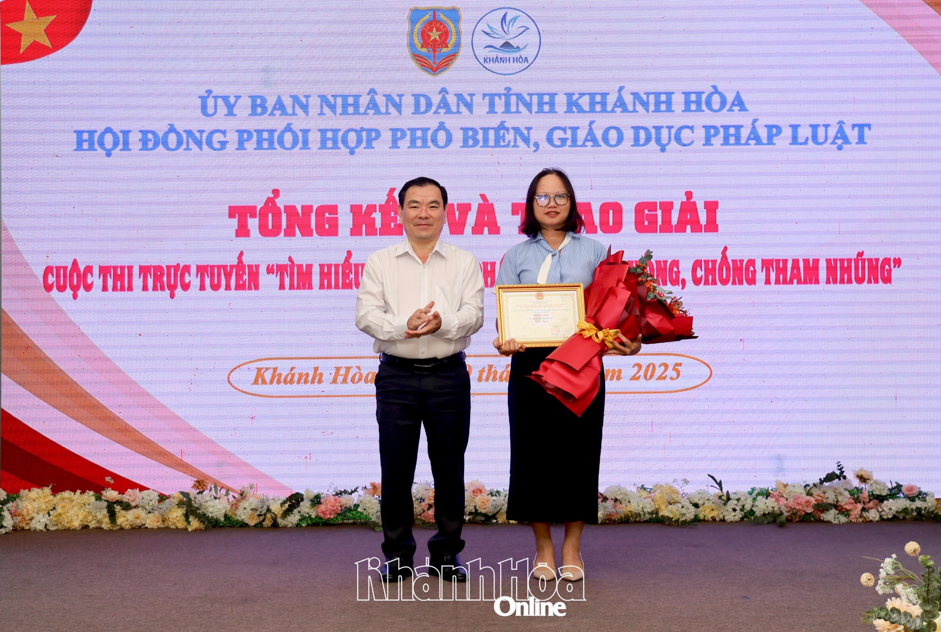 ở Giáo dục và Đào tạo nhận giải Nhất cuộc thi trực tuyến Tìm hiểu quy định pháp luật về phòng, chống tham nhũng trên địa bàn tỉnh năm 2025.