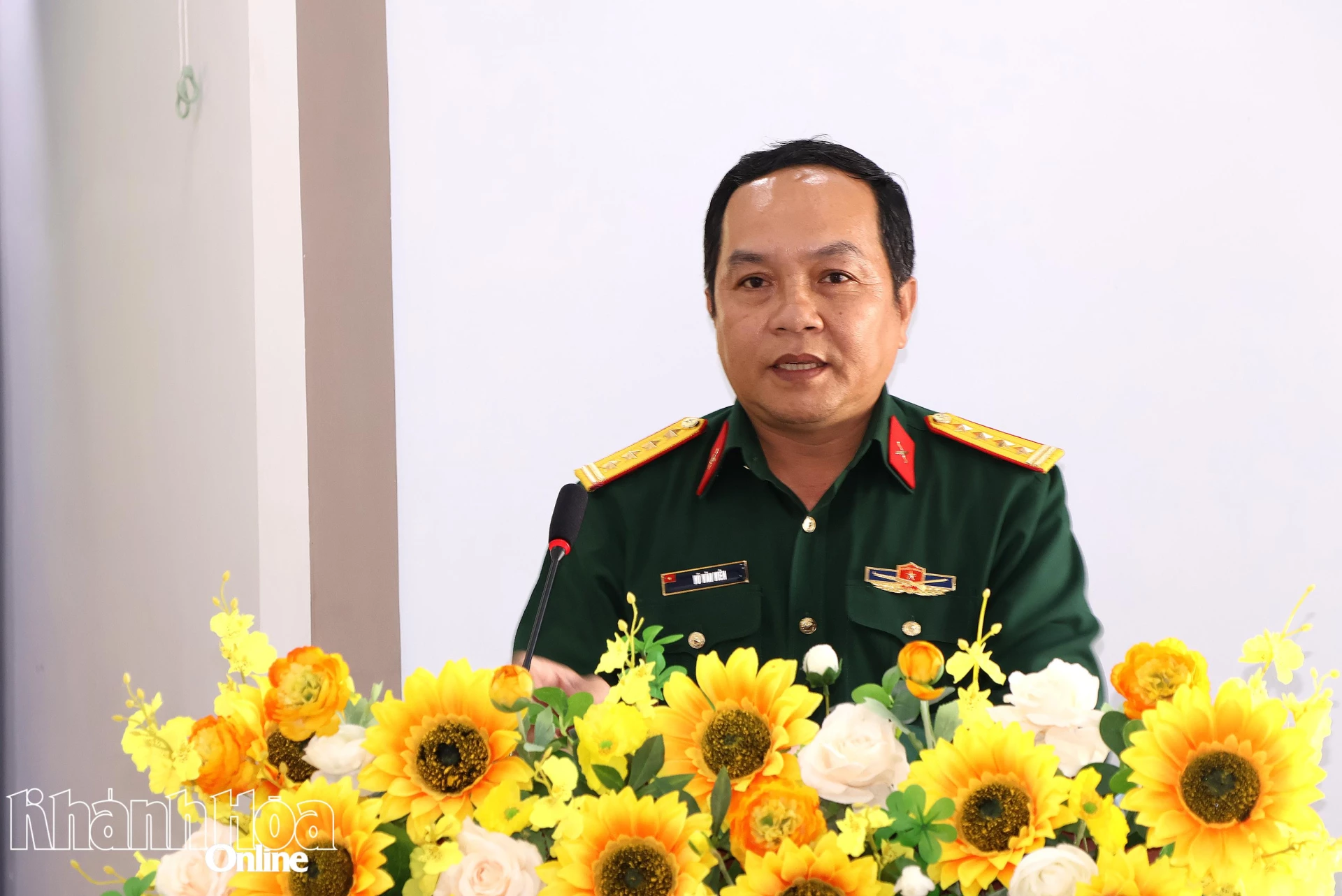 Ông Võ Văn Viên - Đại tá, Phó Chính ủy Bộ Chỉ huy Quân sự tỉnh