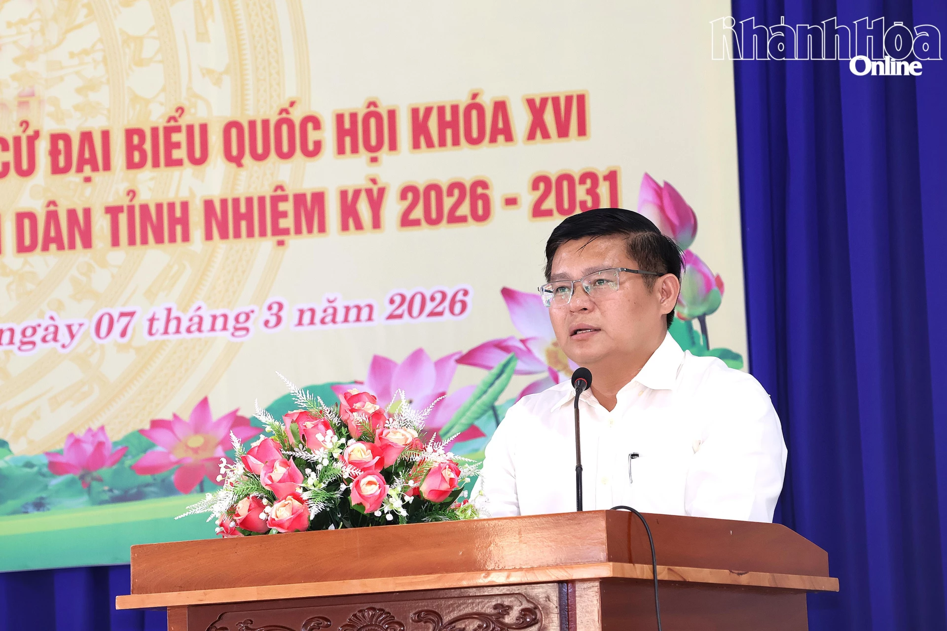 Ông Nguyễn Đức Tân trình bày chương trình hành động.