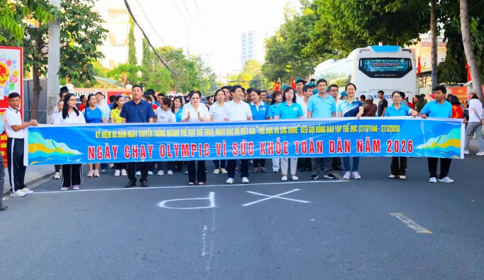 Phường Phan Rang tổ chức Ngày chạy Olympic vì sức khỏe toàn dân năm 2026