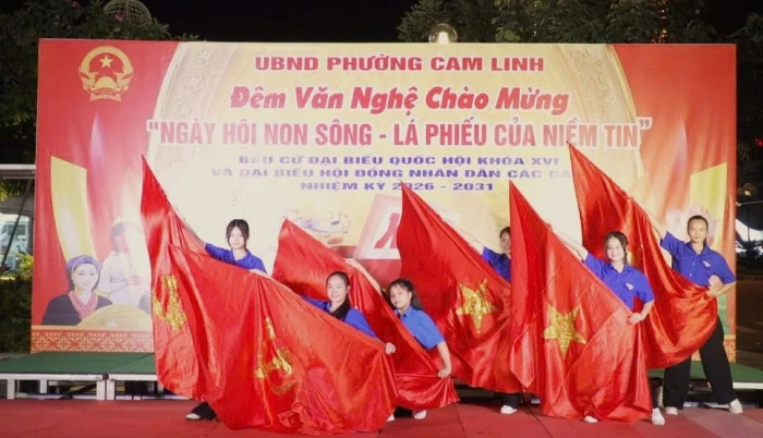 Phường Cam Linh tổ chức chương trình văn nghệ “Ngày hội non sông - Lá phiếu của niềm tin”