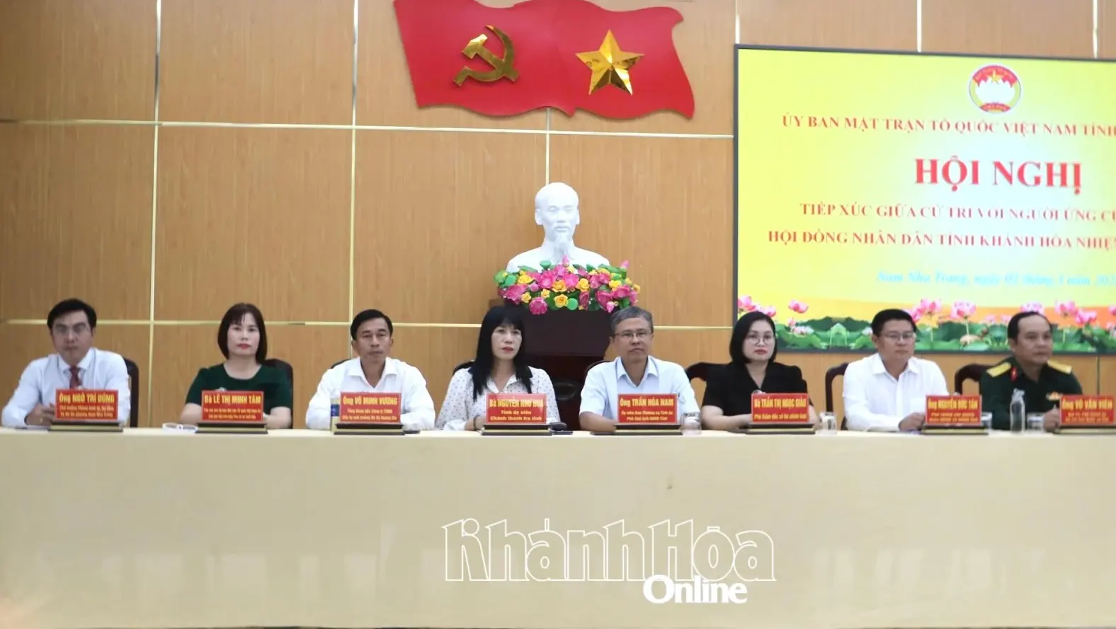 Những người ứng cử đại biểu HĐND tỉnh nhiệm kỳ 2026 - 2031, đơn vị bầu cử số 8 tiếp xúc cử trị tại phường Nam Nha Trang.