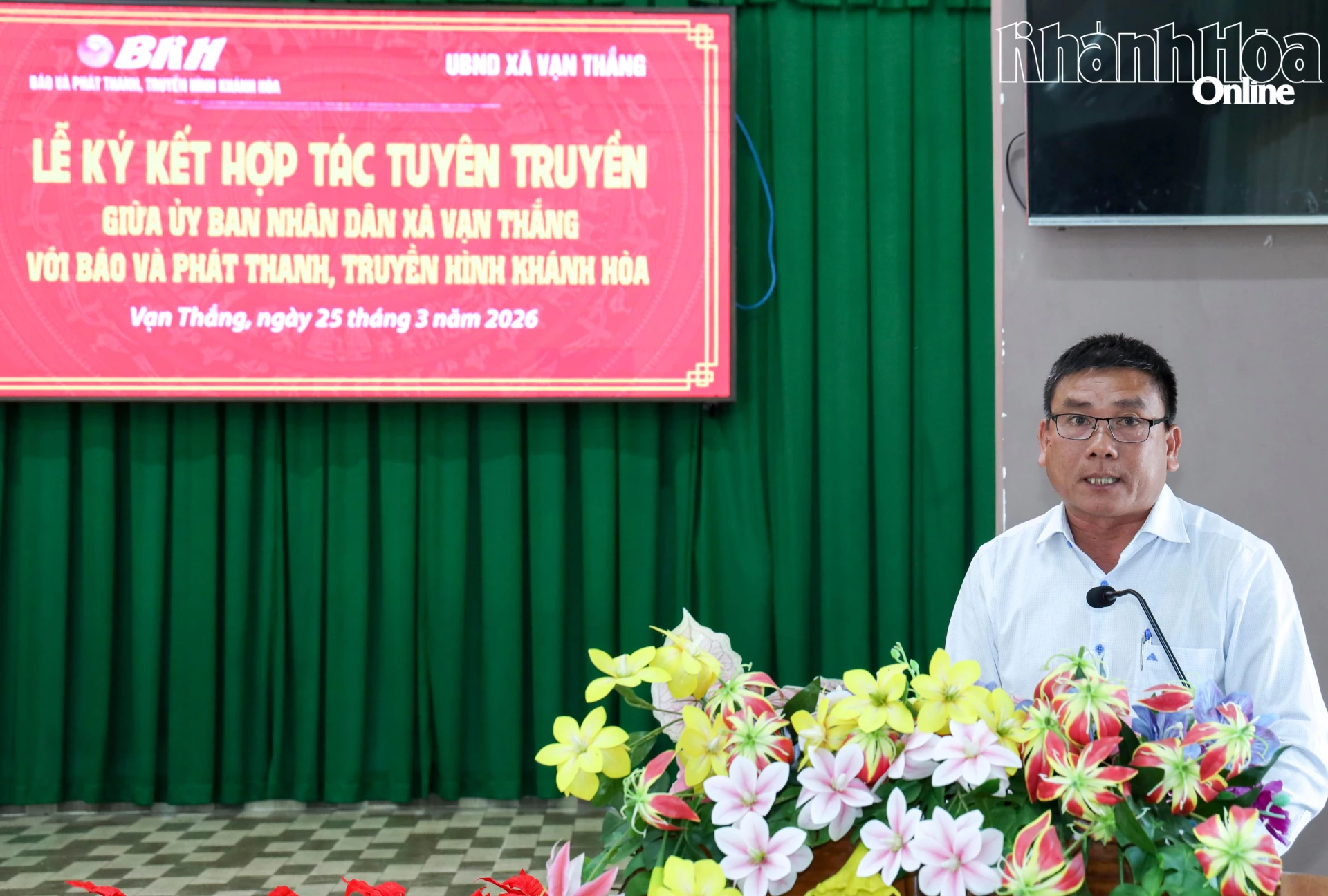 Ông Nguyễn Ngọc ý phát biểu tại lễ ký kết.