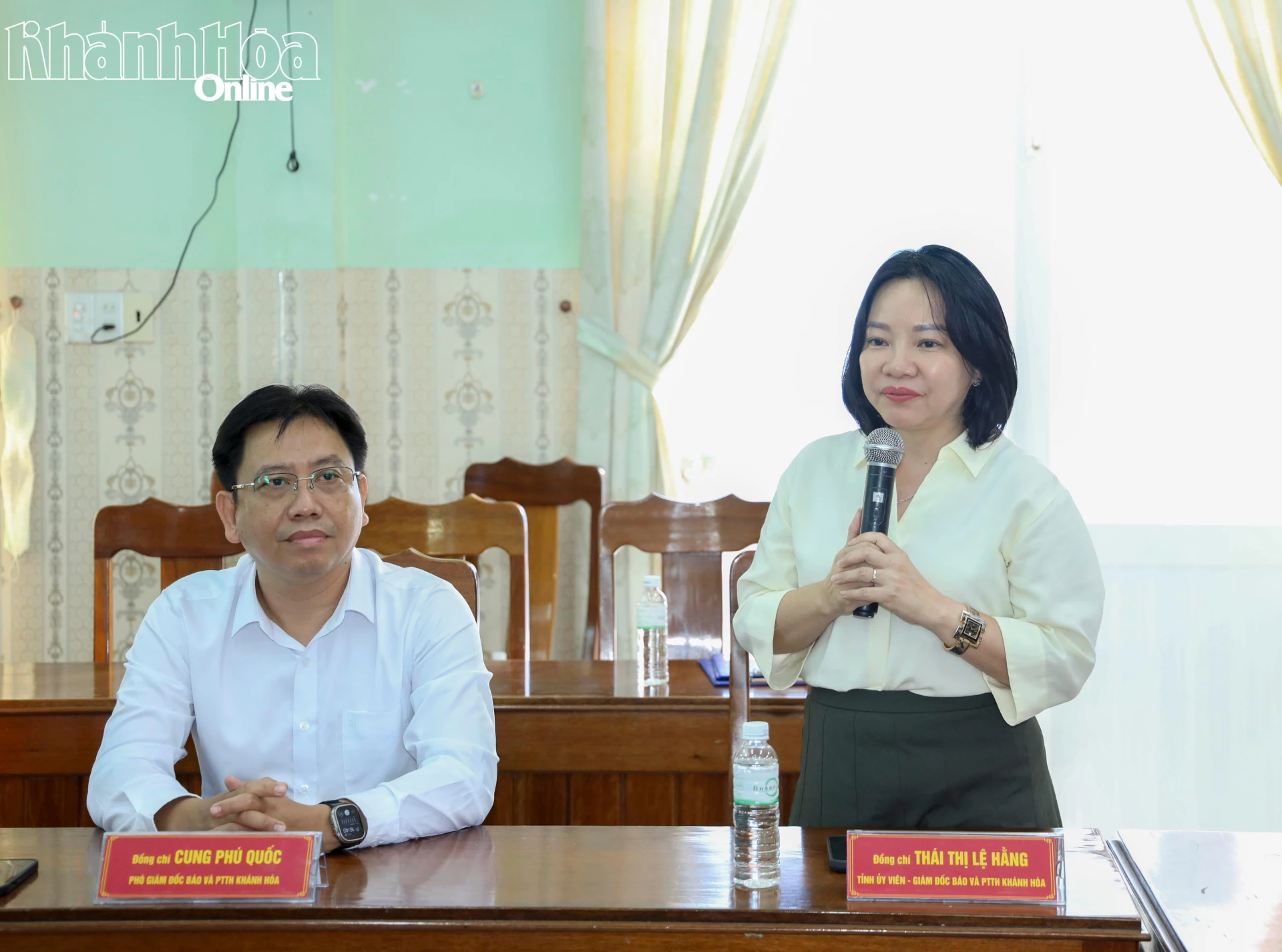 Bà Thái Thị Lệ Hằng phát biểu tại lễ ký kết.