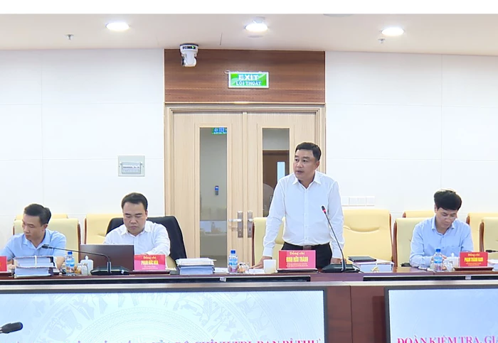 Đoàn Kiểm tra, giám sát số 25 của Bộ Chính trị, Ban Bí thư làm việc với Ban Tổ chức Tỉnh ủy và Ủy ban Bầu cử tỉnh Khánh Hòa