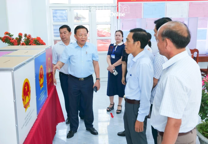 Phó Chủ tịch UBND tỉnh Lê Huyền làm việc với các địa phương phía nam của tỉnh về công tác chuẩn bị bầu cử