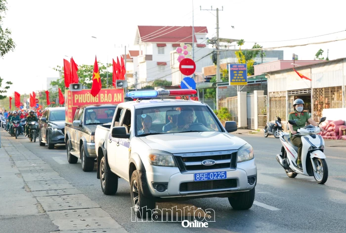 Phường Bảo An ra quân tuyên truyền bầu cử