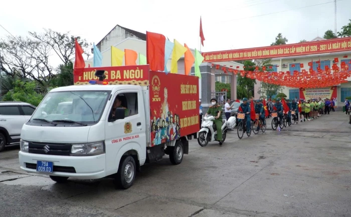 Phường Ba Ngòi phát động chương trình “Mỗi bước chạy - Một lá phiếu trách nhiệm” hưởng ứng ngày bầu cử